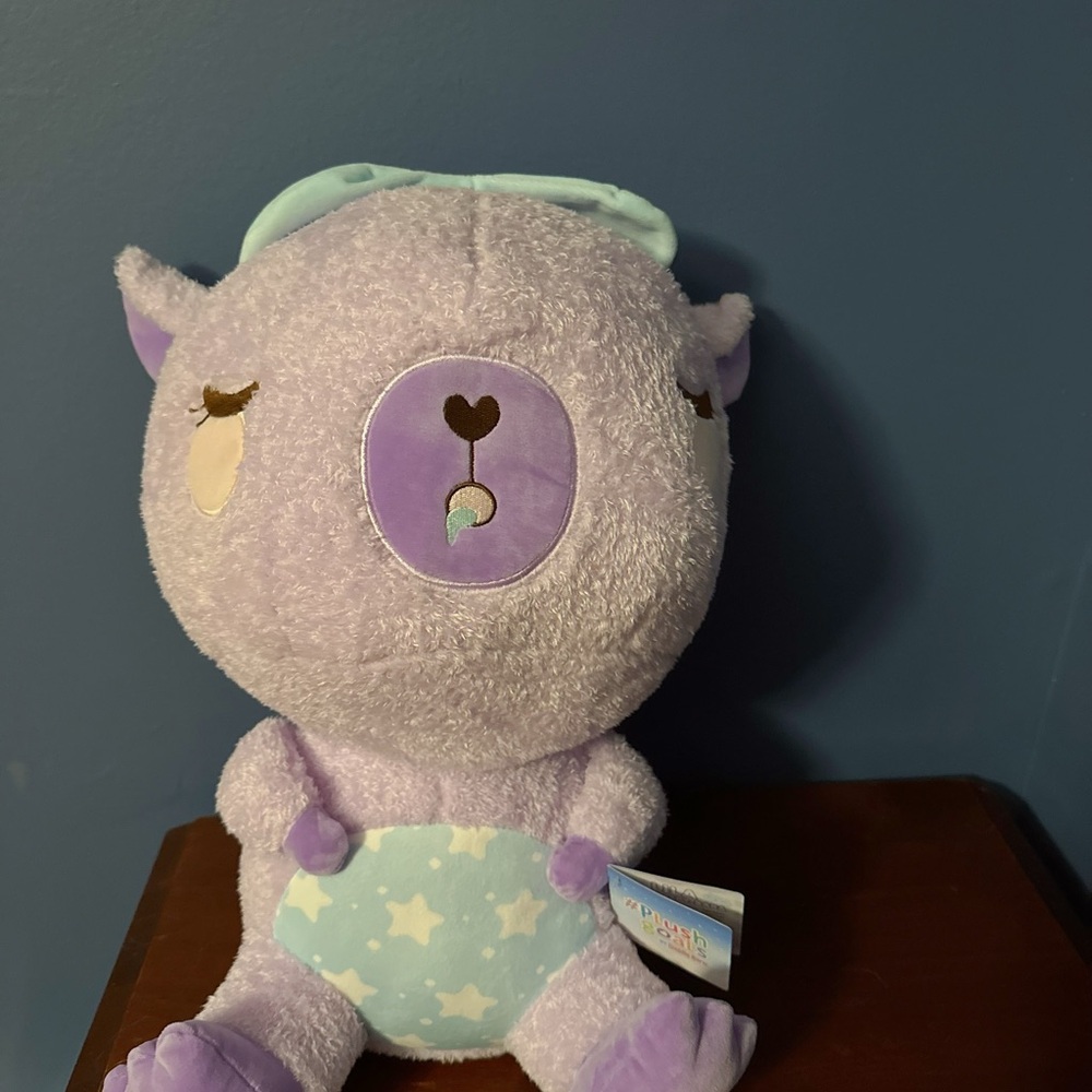 NWT RARE JUMBO Plush Goals Cuddle Barn Lila The Sleepy Capybara 18” Round1